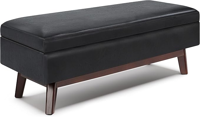 SIMPLIHOME Owen 48 inch Wide Mid Century Modern Rectangle Rectangular Storage by SimpliHome
