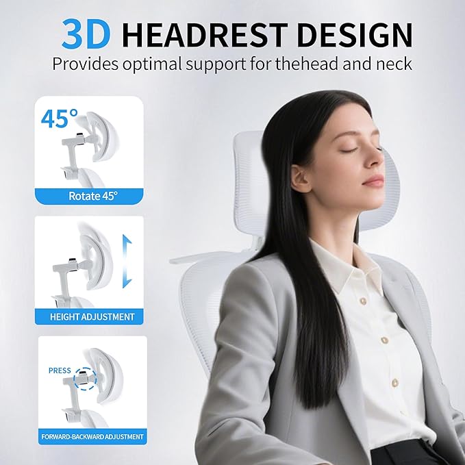 Ergonomic Mesh Office Chair, 400 lbs Capacity, High Back Desk Chair - Image 4