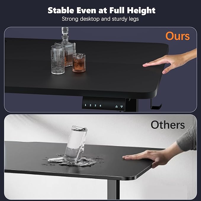 Monomi Electric Height Adjustable Standing Desk, 48x24 Inches, Ergonomic Home - Image 3