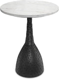 SIMPLIHOME Myles Contemporary Modern 16 inch Wide Metal Side Table in Black by SimpliHome