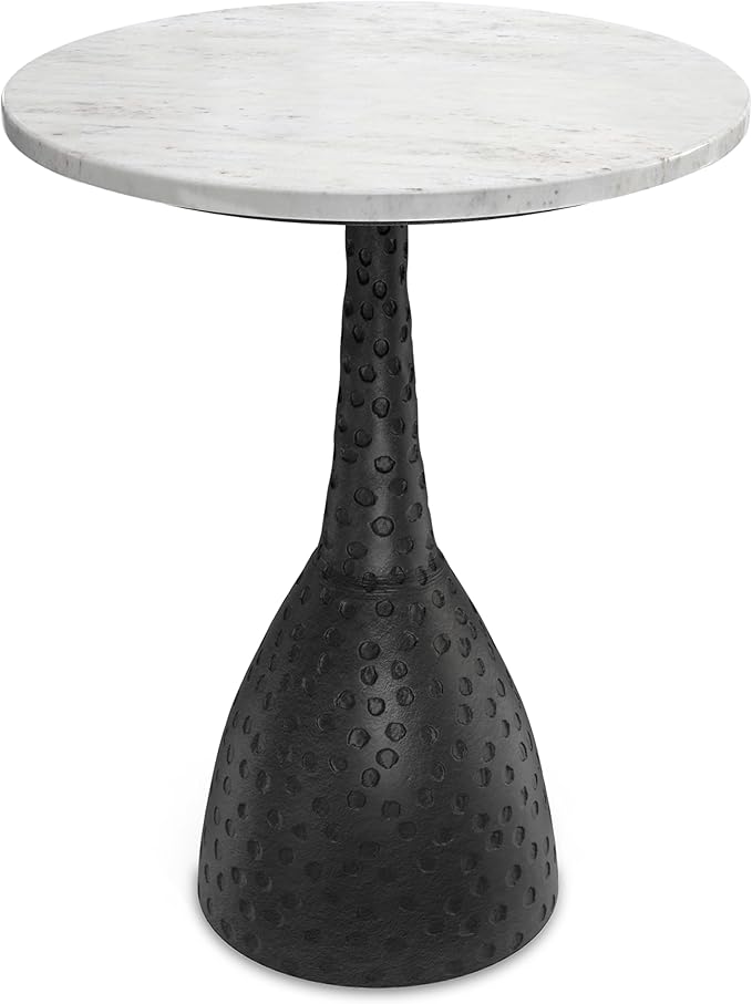 SIMPLIHOME Myles Contemporary Modern 16 inch Wide Metal Side Table in Black by SimpliHome