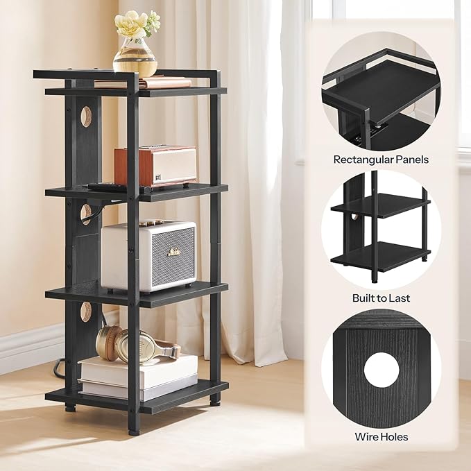 HOOBRO 4-Tier AV Media Console - Image 7