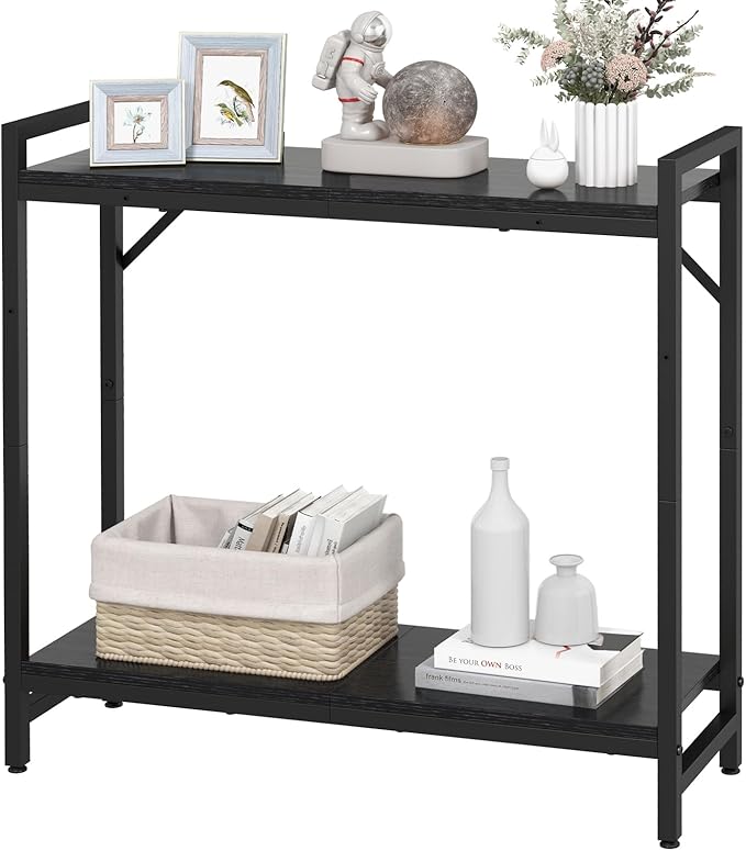 Narrow Console Table, 2 Tier Small Entryway Table, Sofa Table by Livofloral