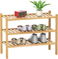 Shoe Rack 3-Tier Organizer-Stackable Storage Shelf by Unknown