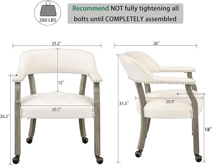LEEMTORIG Large Dining Chairs - Image 3