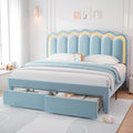 King Upholstered LED Bed Frame by JOCOEVOL