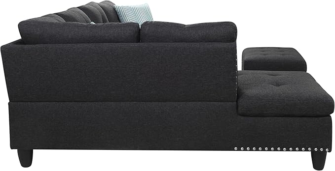 Ball & Cast 98" L Shaped Sectional Couch - Image 7