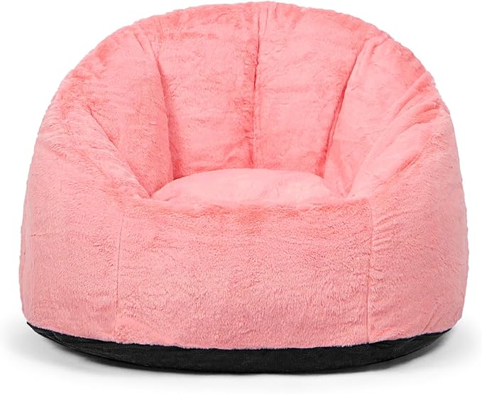 N&V Medium Shell Bean Bag Chair, Adult Size Bean Bag Sack, Foam Filling - Image 4