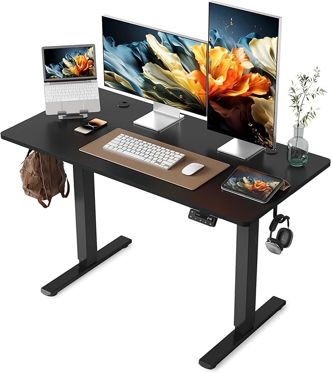 YIHAYO Electric Standing Desk, 48 x 24 Inches Stand Up Desk by YIHAYO