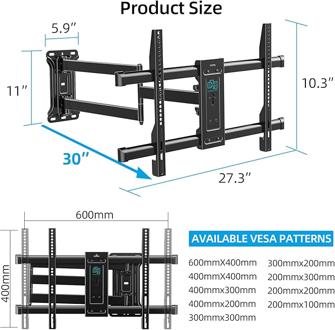 Pre-Assembled Corner TV Wall Mount - Image 8
