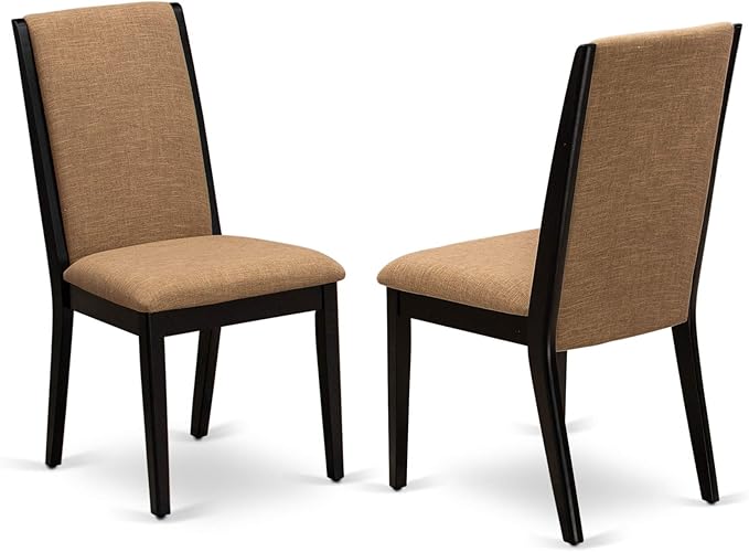East West Furniture ESLA3-BCH-47 3 Piece Modern Dining Table Set Contains a - Image 4