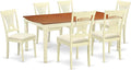 East West Furniture DOPL7-WHI-C 7 Piece Dining Room Table Set Consist of a by EastWestFurniture