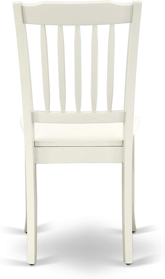 East West Furniture SHDA3-LWH-W 3 Piece Kitchen Table Set - Image 9
