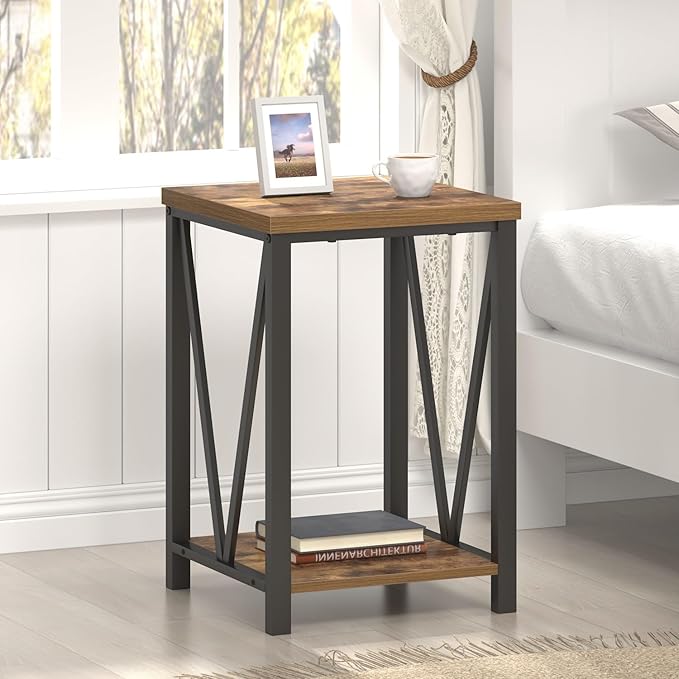 EXCEFUR End Table, Square Side Tables - Image 3