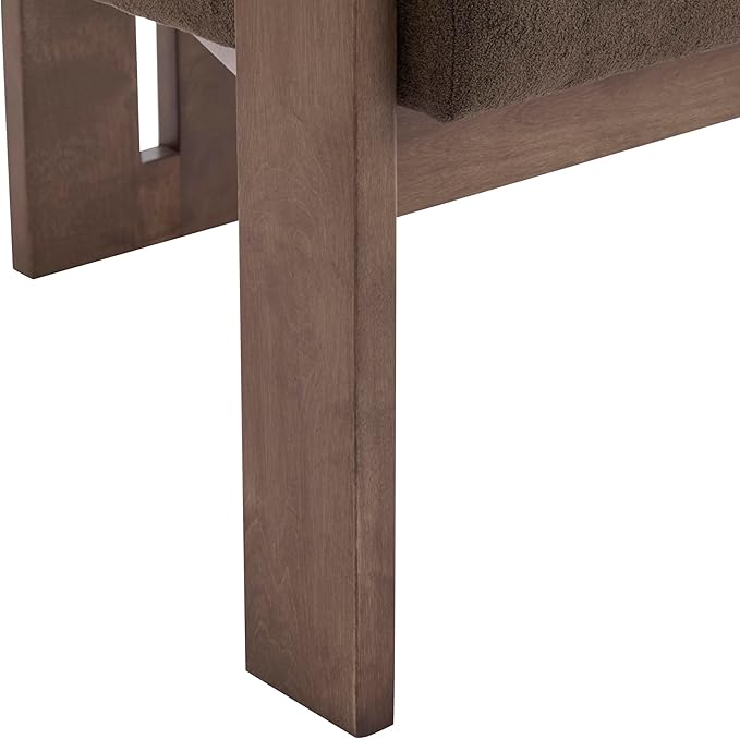 Christopher Knight Home Rones Modern Velvet Upholstered Accent Chair, Wooden - Image 13