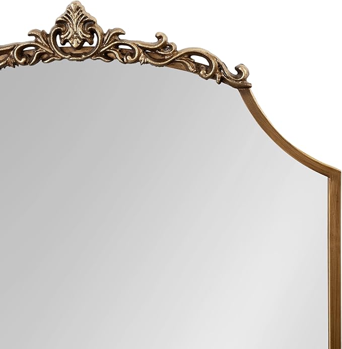 Kate and Laurel Arendahl Ornate Traditional Arched Scallop Mirror; 24 x 36; - Image 6