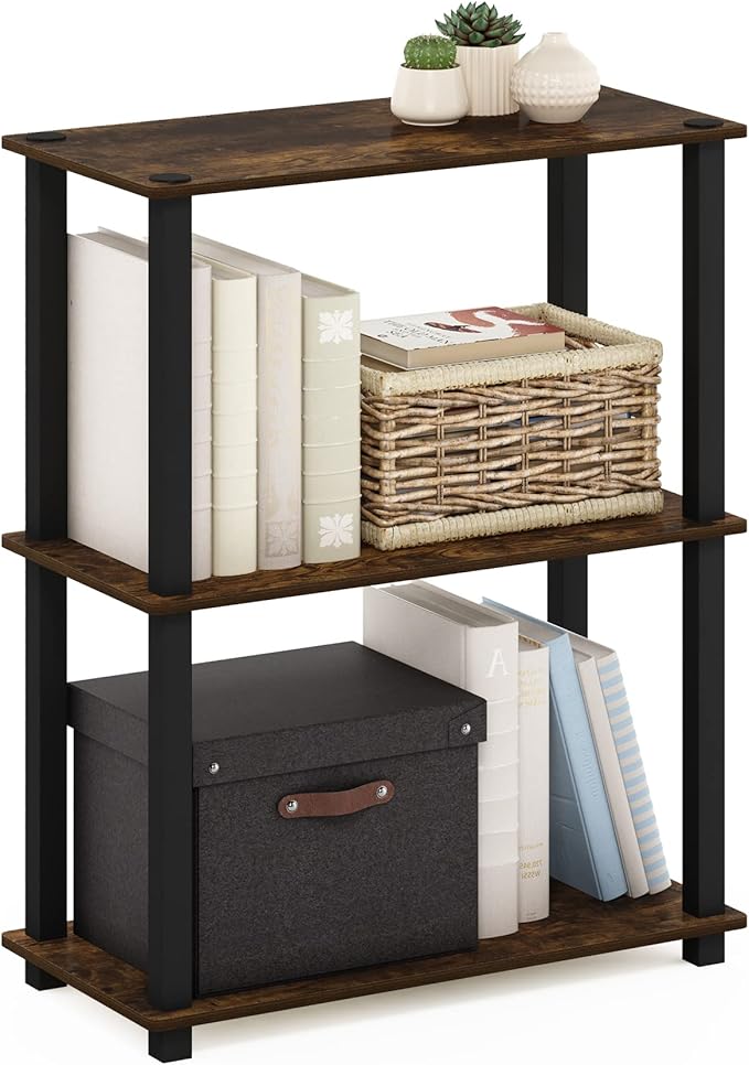 Furinno Turn-S-Tube 3-Tier Compact Multipurpose Shelf Display Rack by Furinno-FitsYourSpaceFitsYourBudget