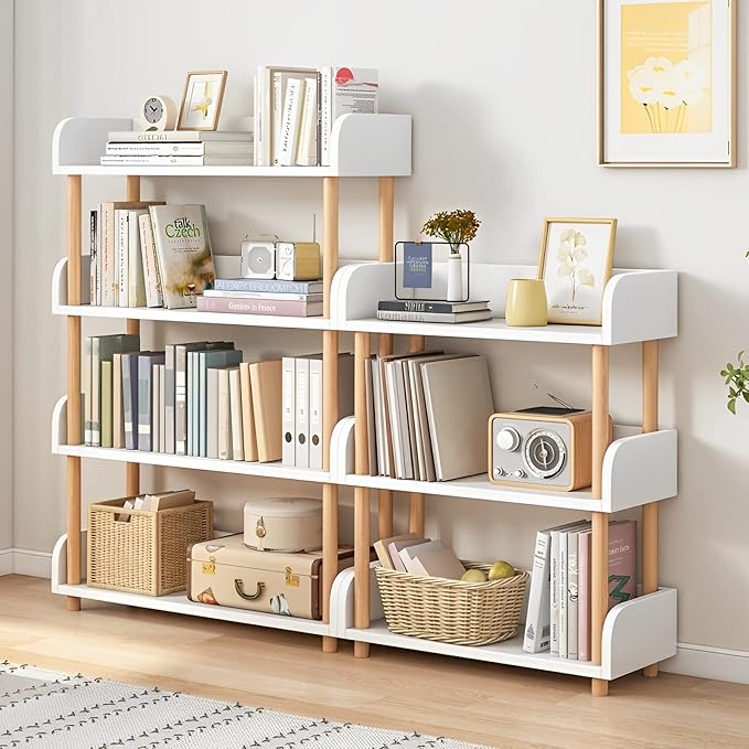 4-Tier Wooden Open Bookcase - Image 7