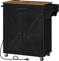 HOOBRO Kitchen Island with Power Outlet, Kitchen Island Storage Island with by HOOBRO
