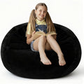2FT Bean Bag Chair with Ultra Soft Velvet Cover Bean Bag Sofa with Memory Foam by Unknown