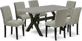 East West Furniture X696AB106-7 7 Piece Modern Dining Table Set Consist of a by EastWestFurniture