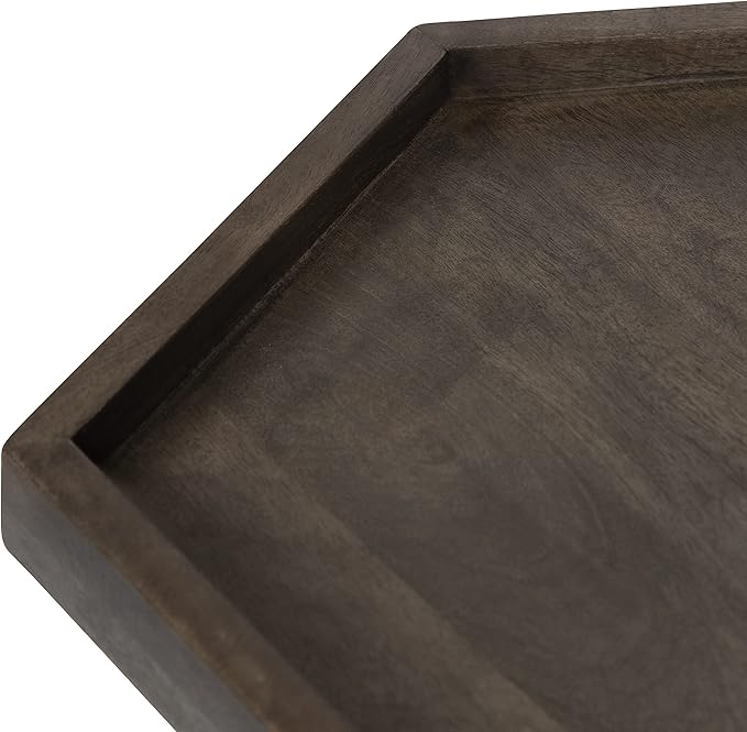 Kate and Laurel Kashvi Modern Side Table 17 x 15 x 20; Graywash; Decorative - Image 5