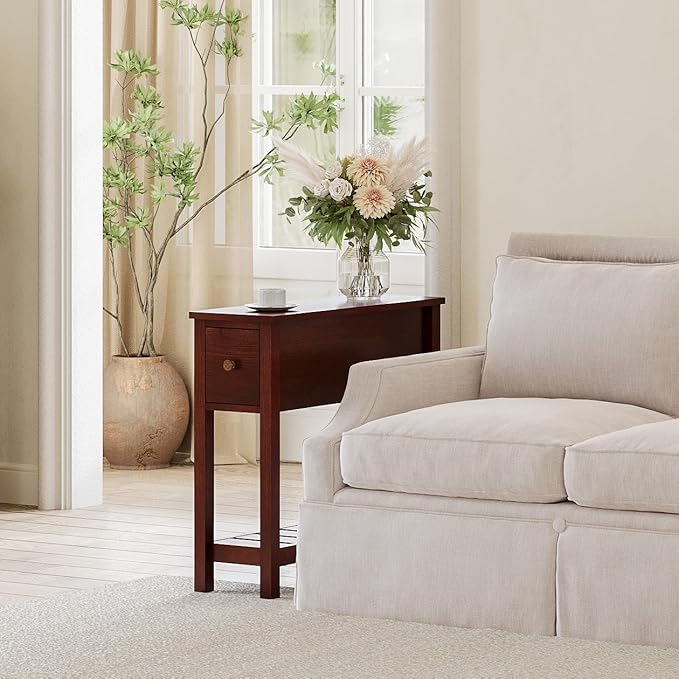 ChooChoo Narrow End Table, Small Side Table - Image 9