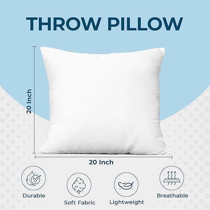 Utopia Bedding Throw Pillows, 20 x 20 Inches Pillows - Image 4