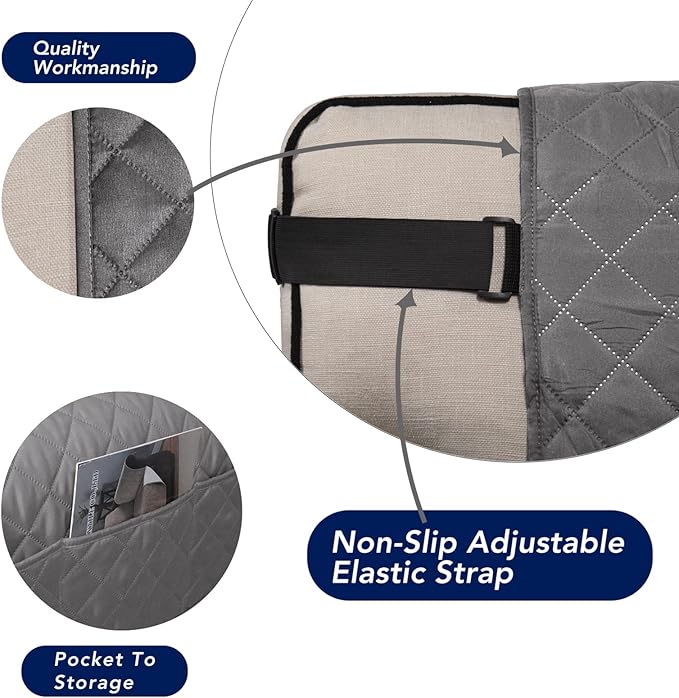 PureFit Reversible Sofa Couch Cover Water Resistant Couch Covers - Image 3