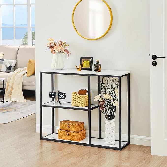 WOHOMO Console Table, 12 Inch Narrow Entryway Table - Image 3
