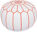 Marrakesh Gallery Genuine Leather Round Pouf Unstuffed by MarrakeshGallery