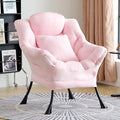 Lazy Chair with Pillow for Living Room, Modern Lounge Accent Chair with by HomeEastllyHome