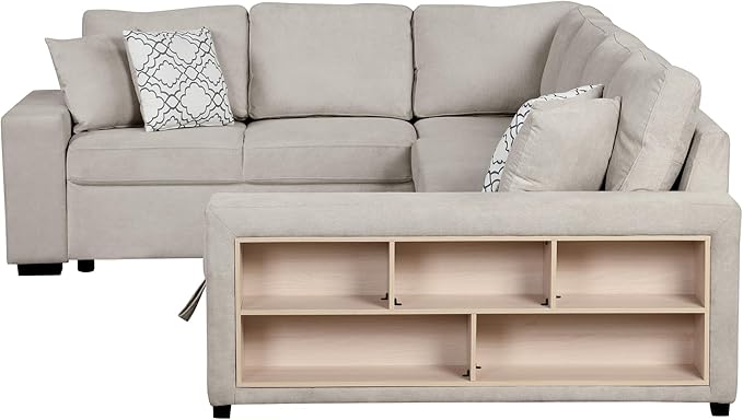 109" U-shaped Sectional Pull-out Sofa Bed - Image 14