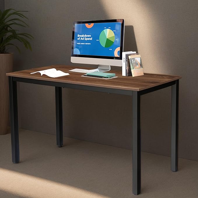 47 inch Large Computer Desk Wood, Modern Simple Style Desk by GLGLOBALLIFE--Abrandthatyoucantrust