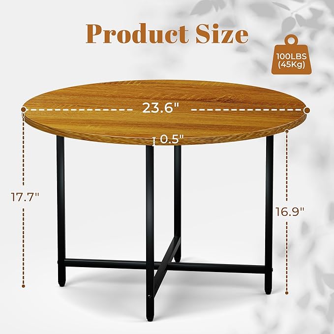 Round Coffee Table, Small Coffee Tables - Image 2