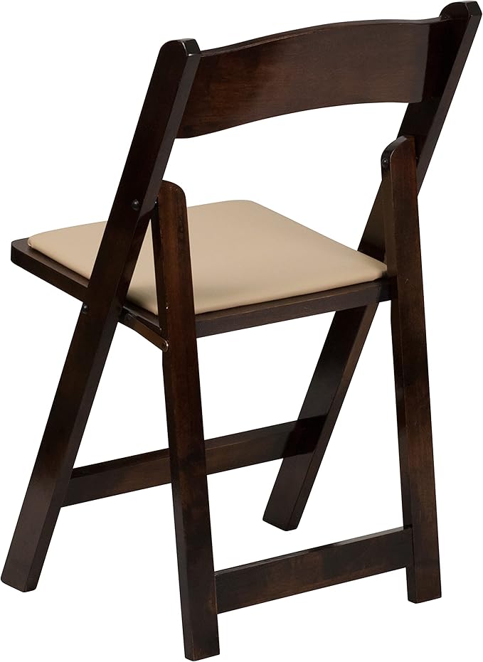 Flash Furniture 2 Pack HERCULES Series Fruitwood Wood Folding Chair - Image 12