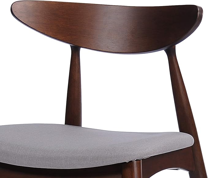 Christopher Knight Home Barron Fabric and Walnut Wood Dining Set, 5-Pcs Set - Image 9