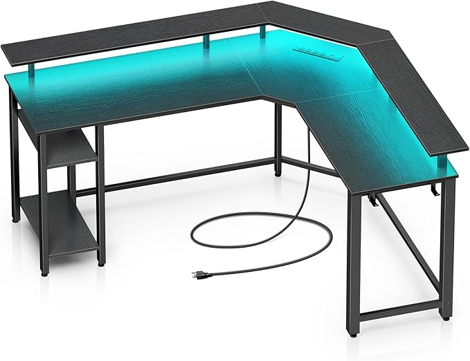 Rolanstar L Shaped Gaming Desk - Image 5