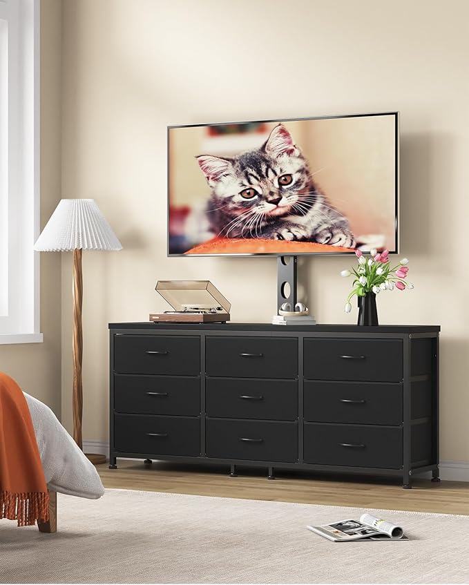 TV Stand with Mount for 32/55/65/75/85 inch TVs, Entertainment Center with 9 - Image 3
