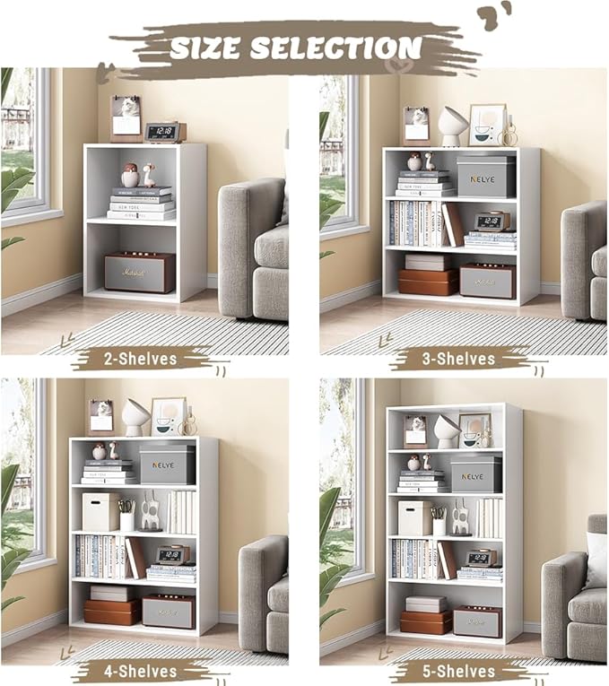 Basic Open Shelf Bookcase - Image 5