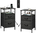 WLIVE Night Stand Set 2, Bedside Tables by WLIVE