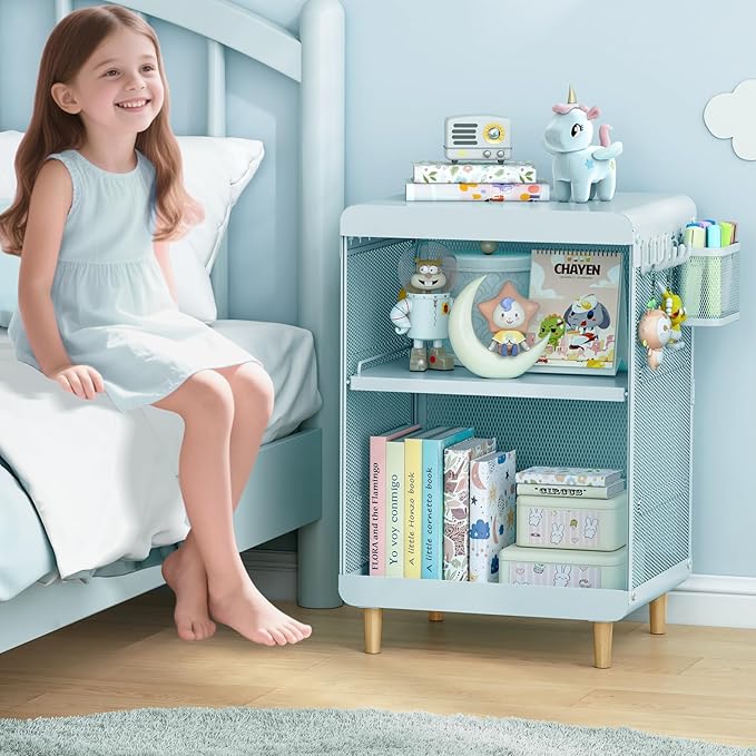 Kids Nightstand, Kids Bedside Table, Teen Girls Night Stand, Toddler Night Stand - Image 4