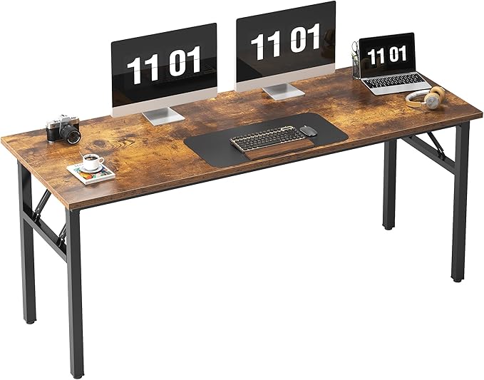 SDHYL 62 inches No Assembly Foldable Computer Desk - Image 8
