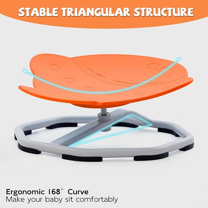 Spinning Chair for Autistic Kids, Non-Slip Sensory Spinning Chair, Sit and Spin - Image 5
