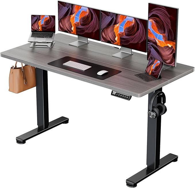 ErGear Height Adjustable Electric Standing Desk, 55 x 28 Inches Sit Stand up by ErGear