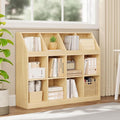 12-Cube Wooden Storage Bookcase by NELYE