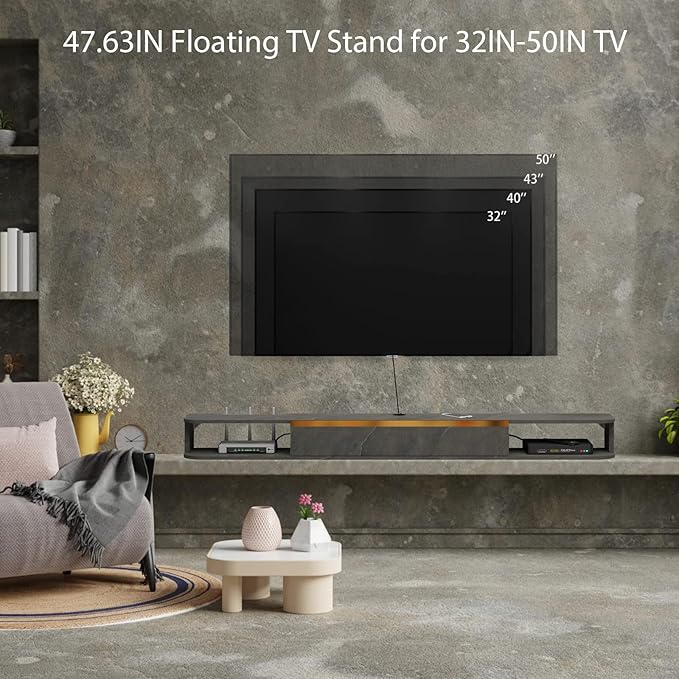 Floating TV Stand, Floating Shelves - Image 4