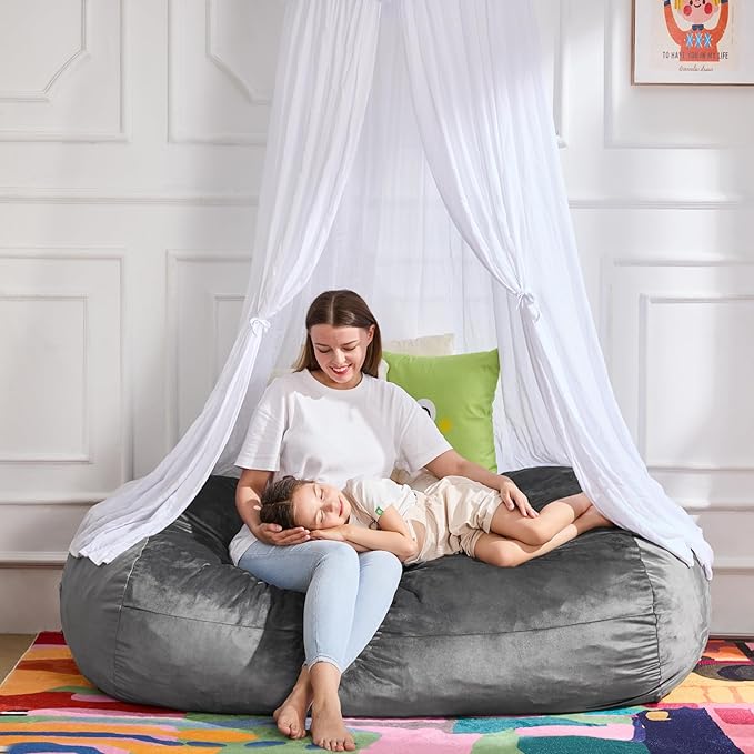 Hobestluk 4FT Bean Bag Chair Large Beanbag - Image 3