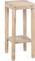 Kate and Laurel Talcott Modern Square Wood Drink Table, Light Natural, by KateandLaurel