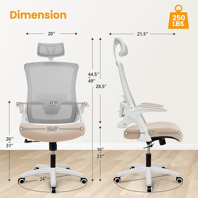 NEO CHAIR Ergonomic Office Desk Chair High Back Computer Gaming Mesh Chair - Image 2